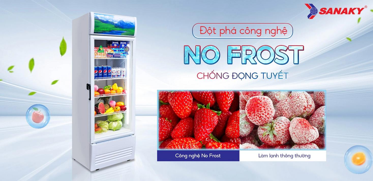 Tủ mát Sanaky VH‑3099K (240L) - trưng bày bắt mắt, giữ tươi hiệu quả.