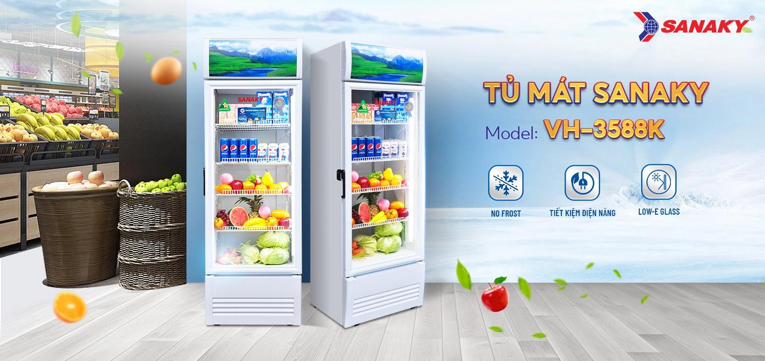 No‑Frost giúp loại bỏ đóng tuyết, tiết kiệm thời gian vệ sinh và bảo trì khách hàng.