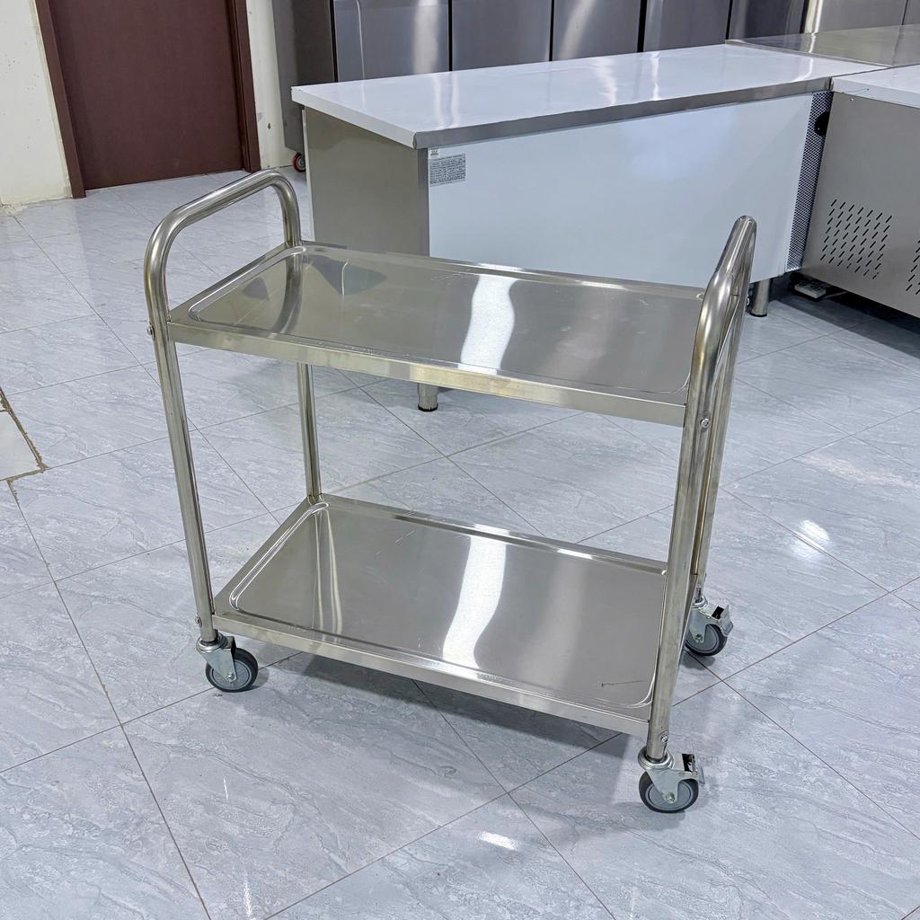 Xe Đẩy Inox 2 Tầng