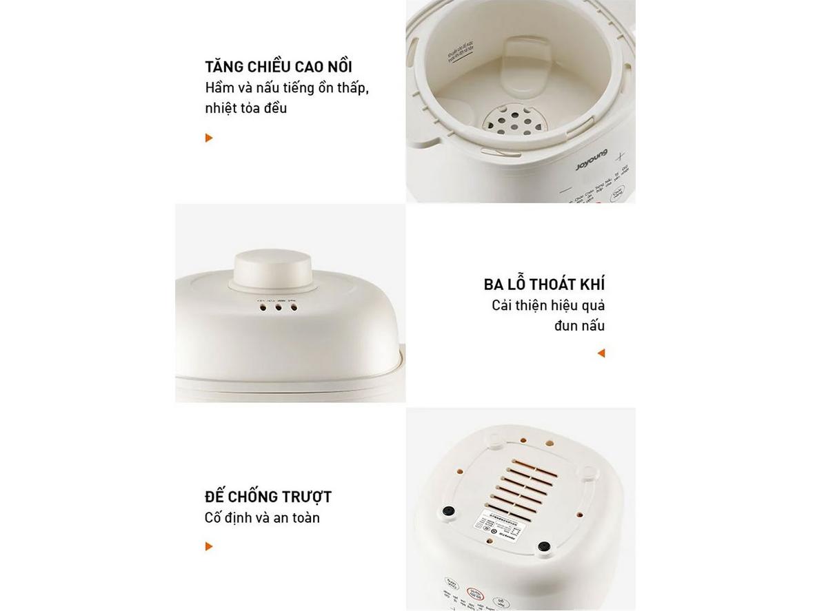 Dung tích 1 lít nhỏ gọn, tiện cho gia đình nhỏ.