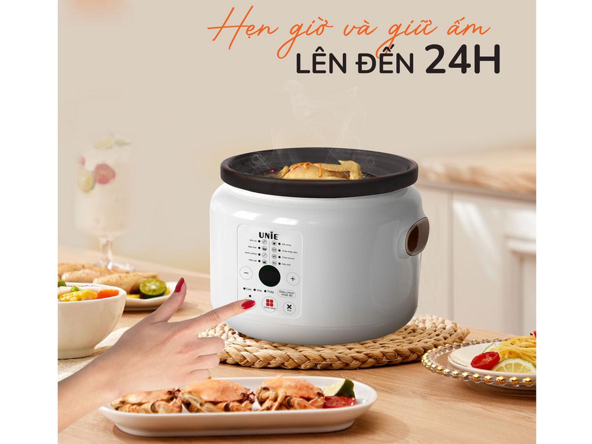 8 chế độ nấu sẵn và hẹn giờ linh hoạt