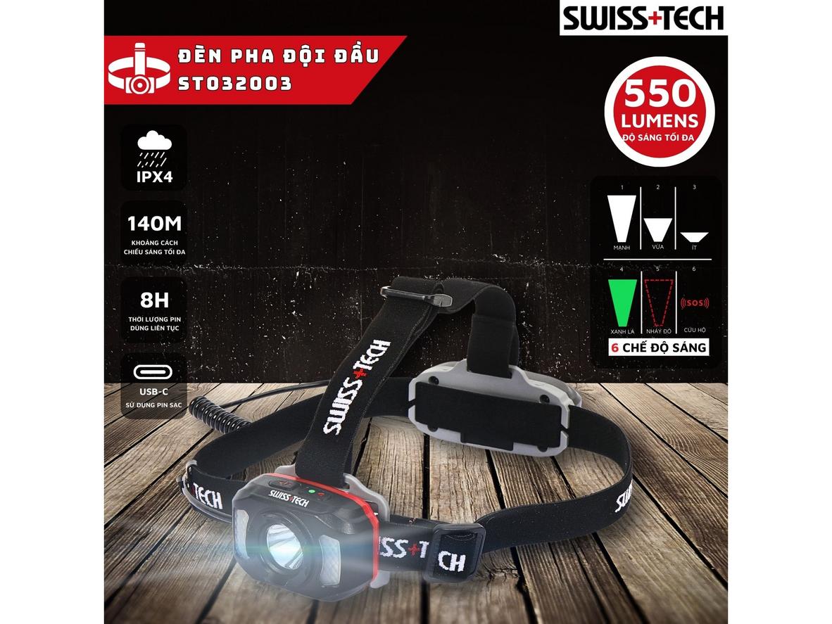 Hiệu năng chiếu xa: 550 lm, tầm đến 140 m