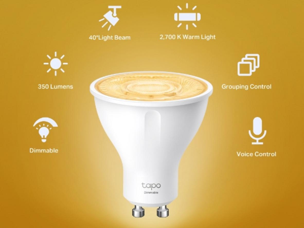 Ánh sáng ấm 2.700K, 350 lm — phù hợp cho phòng khách và góc đọc.