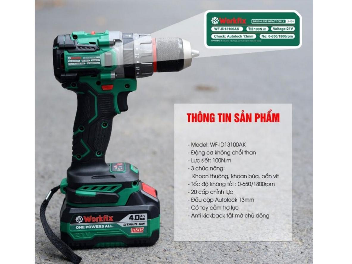 Anti-Kickback hoạt động khi mũi khoan bị kẹt