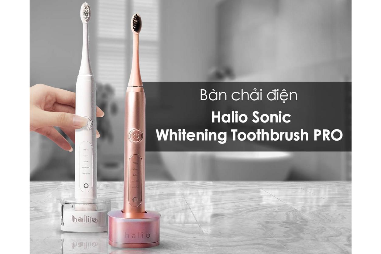 Tổng quan Bàn chải điện Halio Sonic Whitening Toothbrush PRO