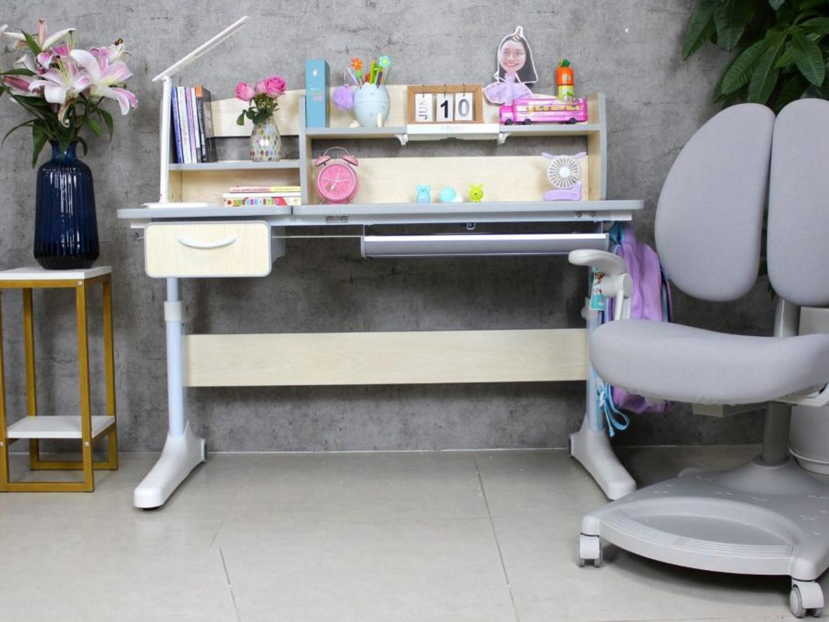 Tổng quan Bàn học thông minh chống gù chống cận Dolphin DOL-8 (120 x 60 cm)