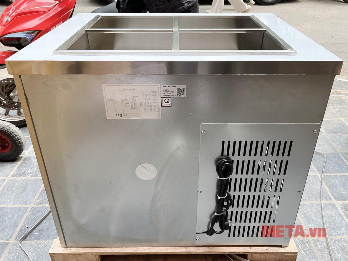 Làm lạnh trực tiếp giữ độ ẩm cho topping
