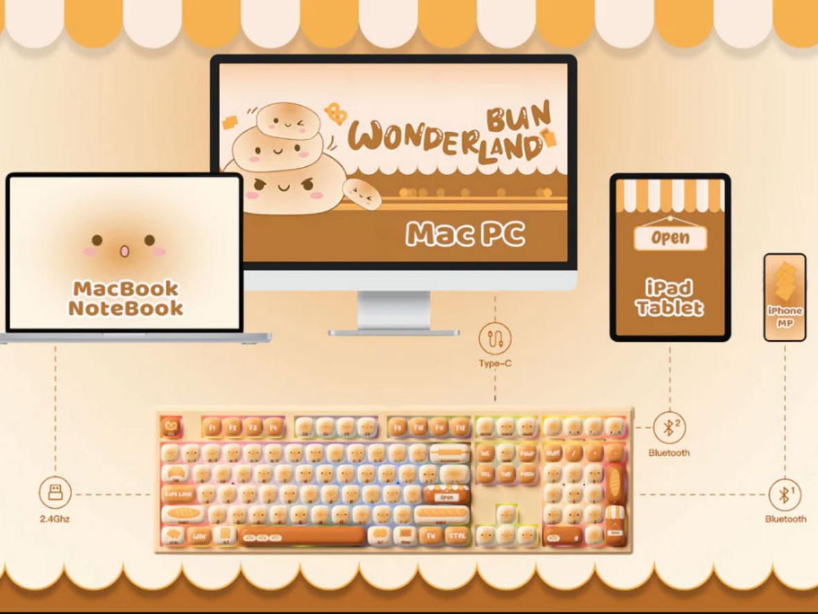 Tổng quan Bàn phím MG108B Bun Wonderland