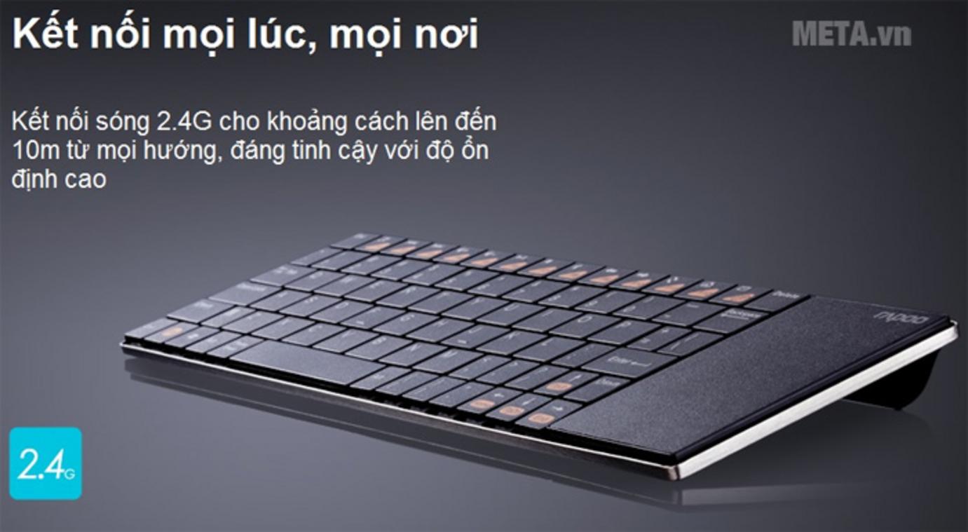 Tổng quan Bàn phím vi tính không dây Rapoo E2710