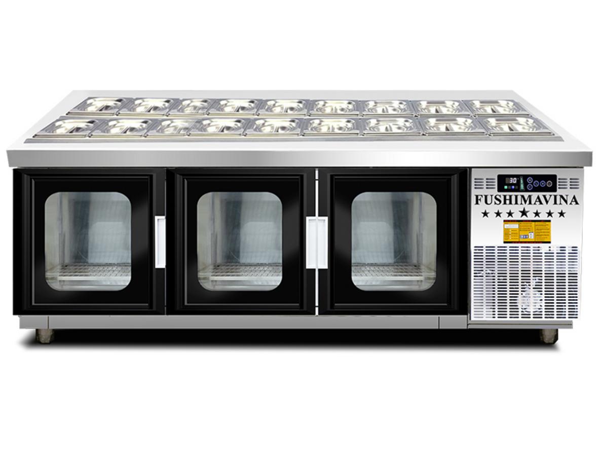 Tổng quan Bàn Salad cánh kính FSM-BSLCK1.8 - 1.8m
