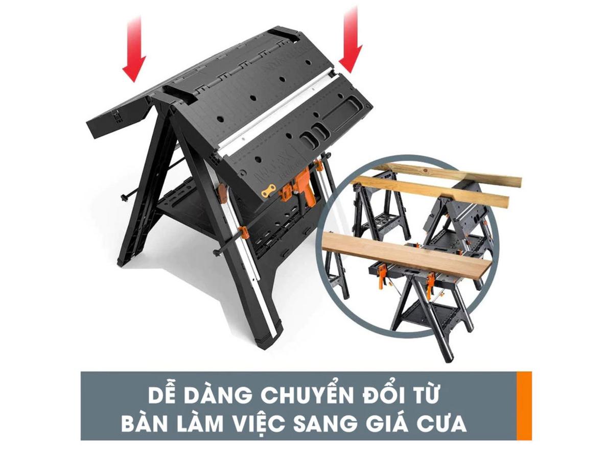 Tổng quan Bàn thao tác đa năng Worx WX051