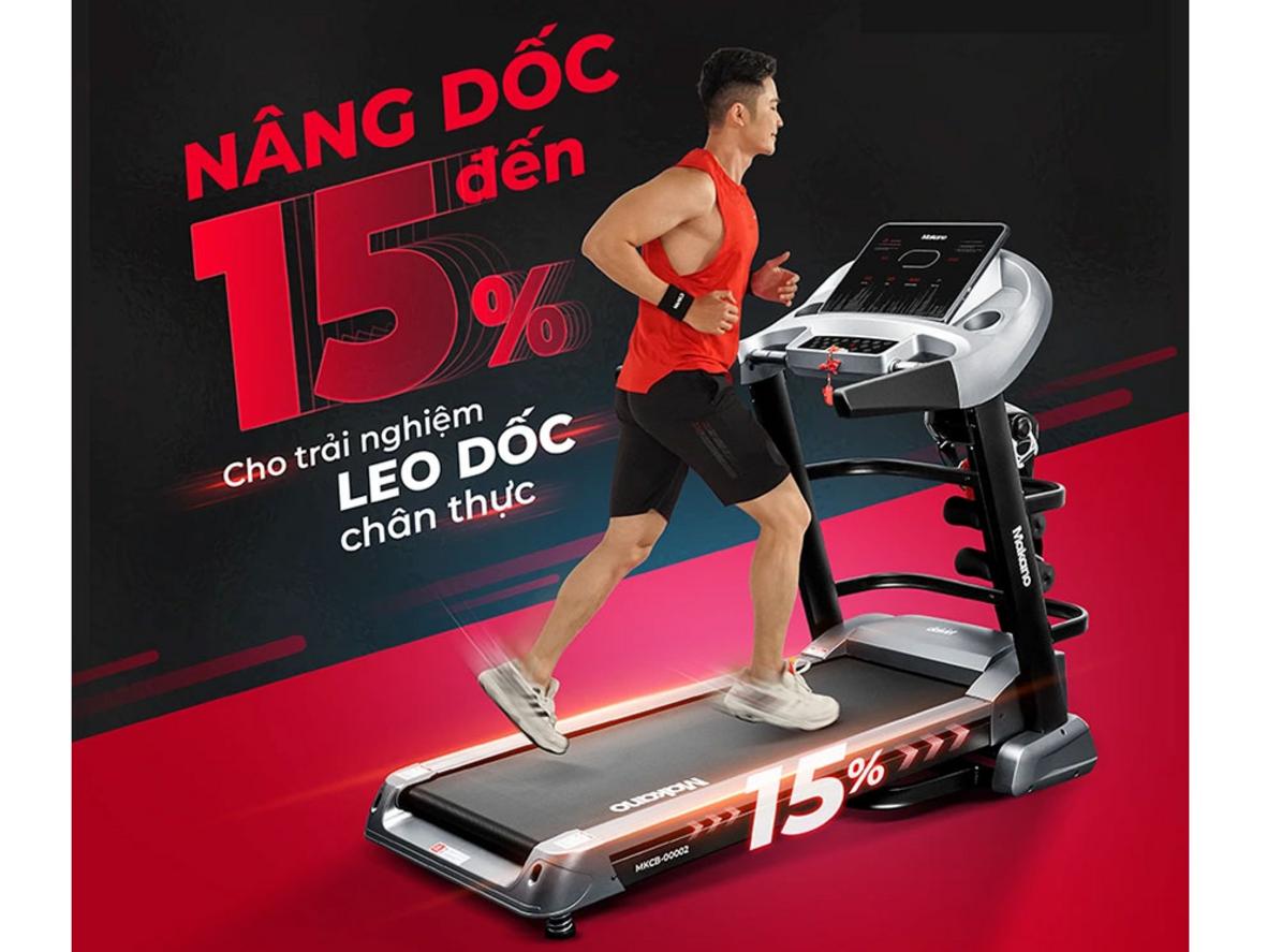Băng chạy rộng và hệ giảm chấn của Makano MKCB-00002
