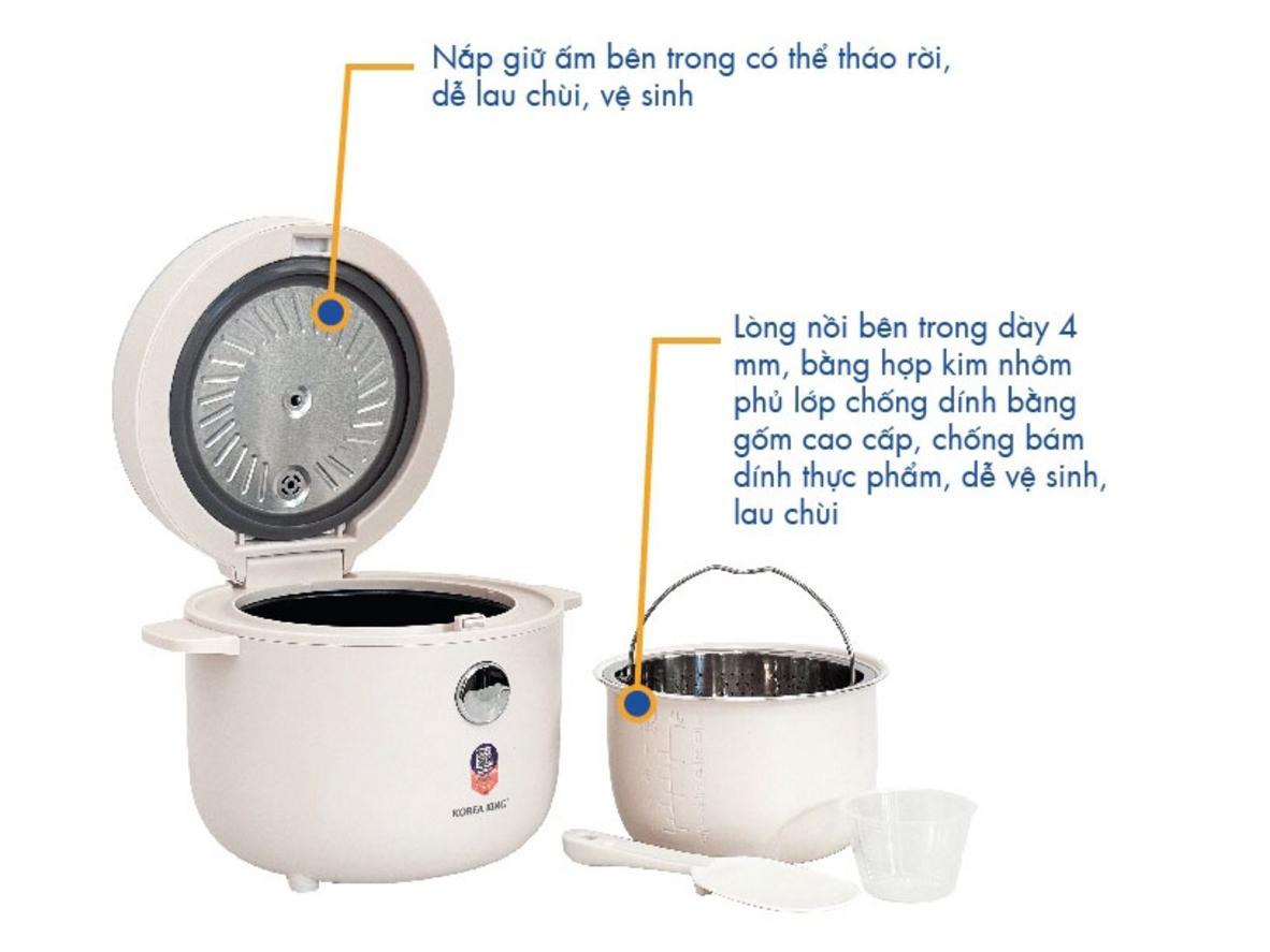 Bảng điều khiển LED cảm ứng với chế độ 'Cơm ít đường'