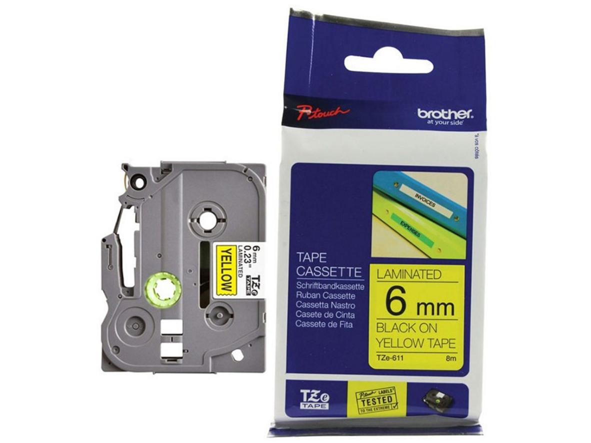 Tổng quan Băng nhãn Brother TZE-611 (6mm)