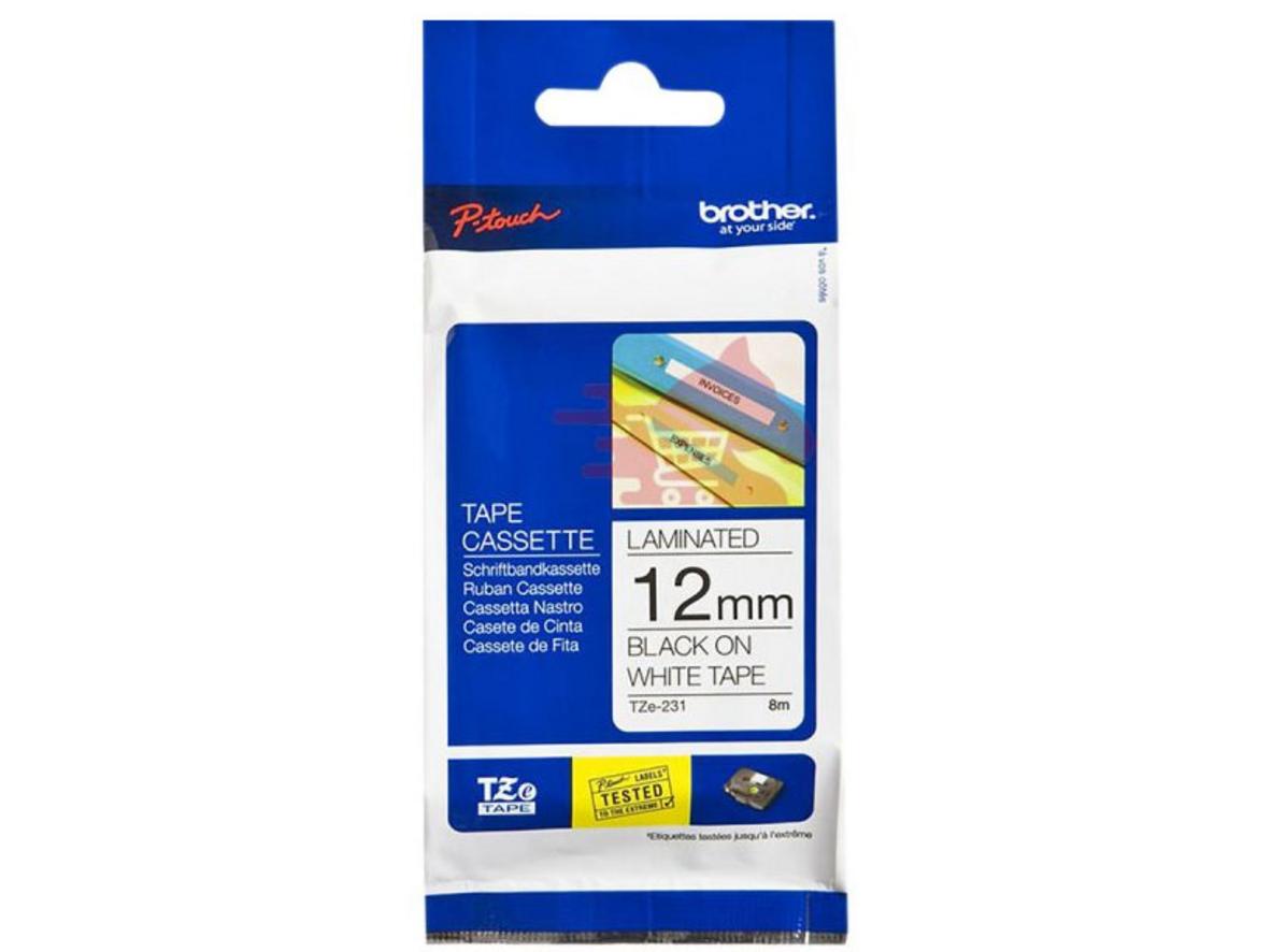 Băng nhãn có màng bảo vệ Brother TZE 231 (12mm)