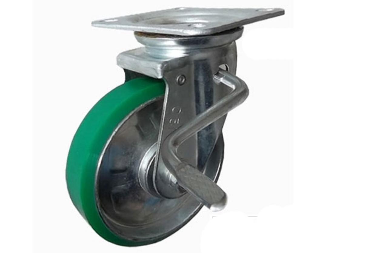 Tổng quan Bánh xe đẩy PU xoay có khóa Ethos ETH663PUZ130JB01 (350kg)
