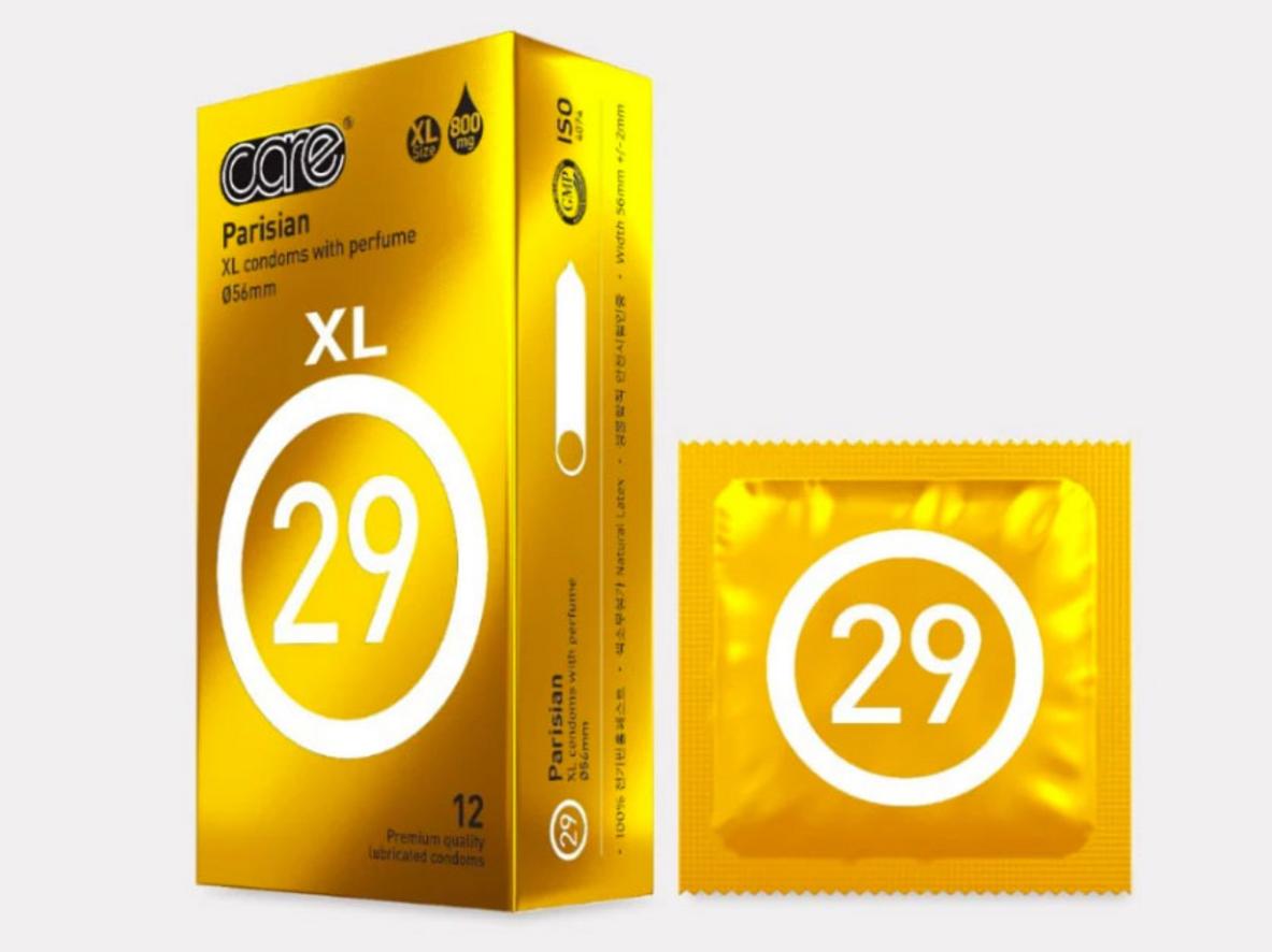 Tổng quan Bao cao su Big Size Care 29 hương nước hoa (Hộp 12 chiếc)