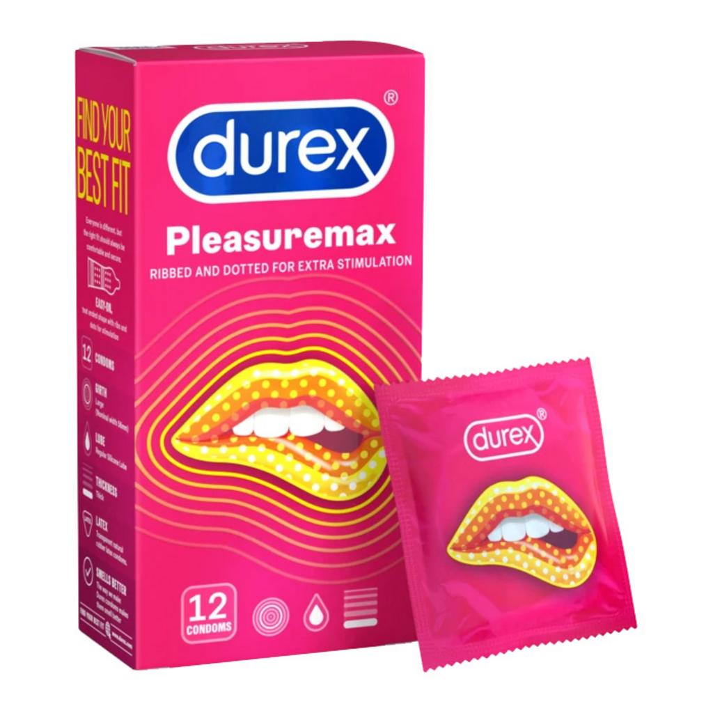 Tổng quan Bao cao su Durex Pleasuremax (hộp 12 chiếc)