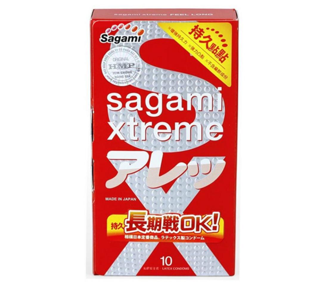 Tổng quan Bao cao su Sagami Xtreme Feel Long (hộp 10 chiếc)