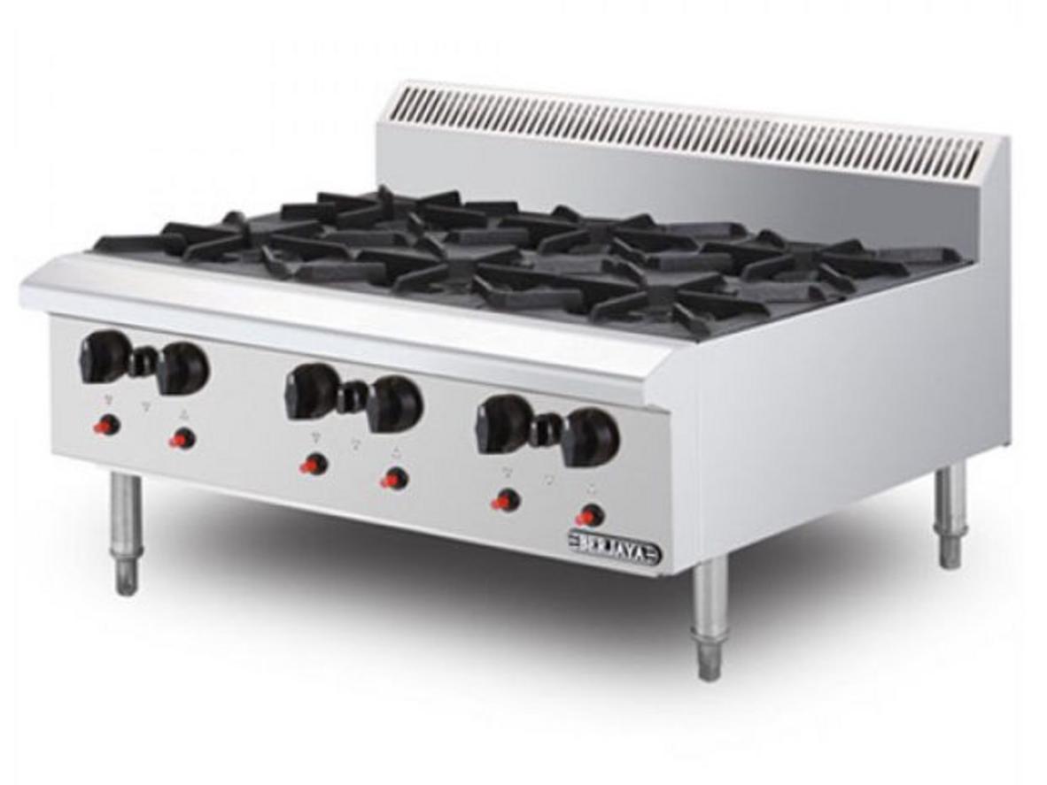 Tổng quan Bếp âu 6 họng dùng gas Berjaya OB6-17