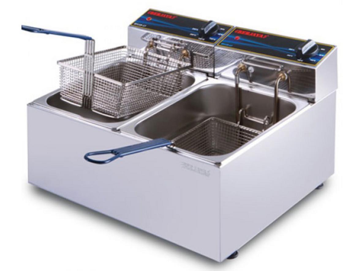 Bếp chiên nhúng điện đôi Berjaya DF11D-17 (9 lít x 2)