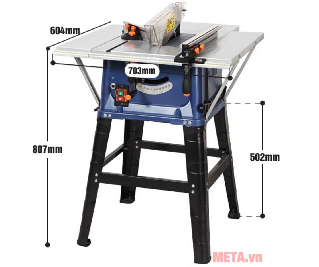 Cắt gọn, cắt khỏe với công suất 1.500W và lưỡi cưa 254mm