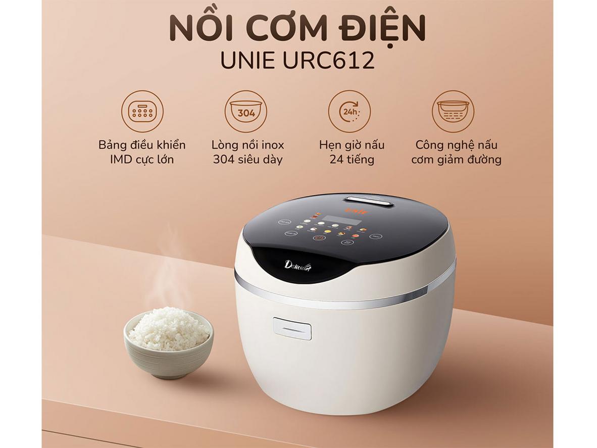 12 chế độ nấu, trong đó có Cơm ít đường chuyên biệt.
