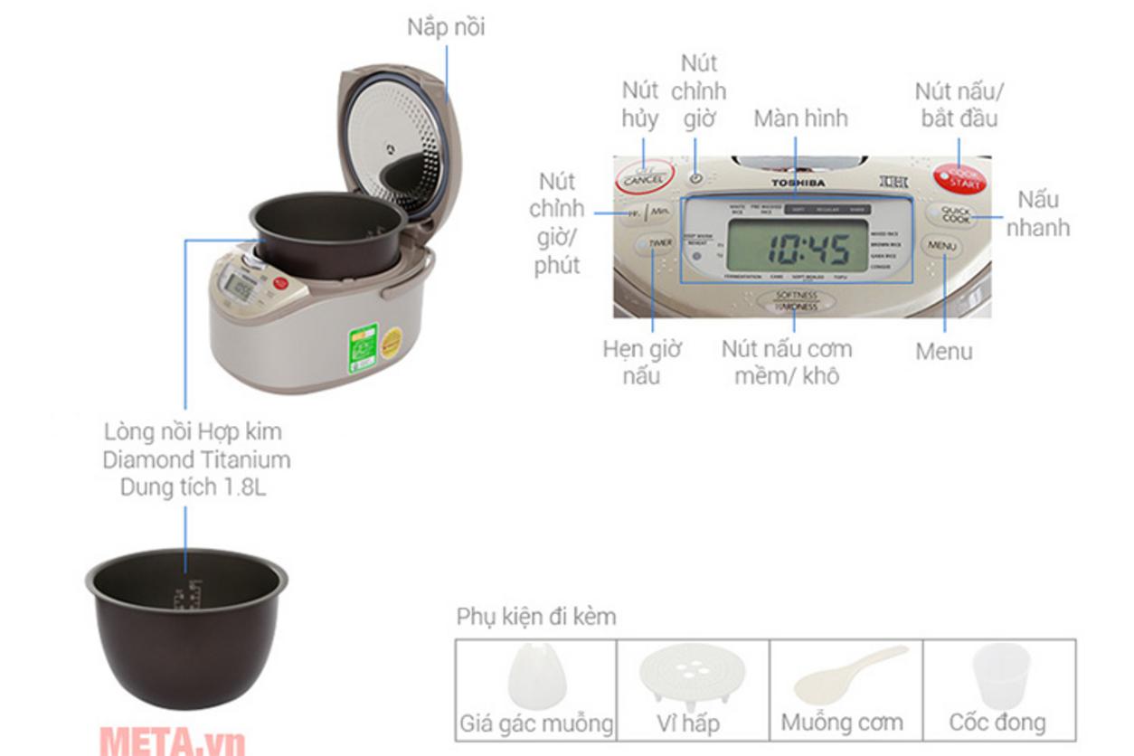 11 chương trình nấu đáp ứng nhu cầu dinh dưỡng và tiện lợi