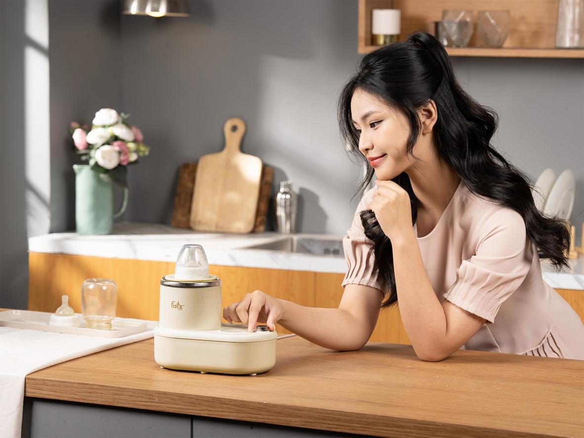 Công nghệ lắc 360° giúp sữa mịn, không vón cục.