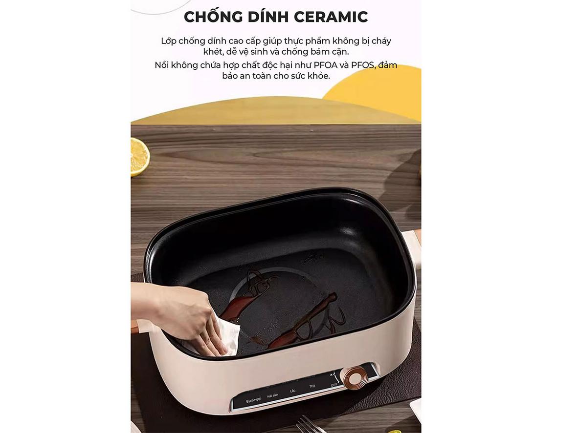 Công suất 1355W — nấu nhanh cho bữa ăn gia đình