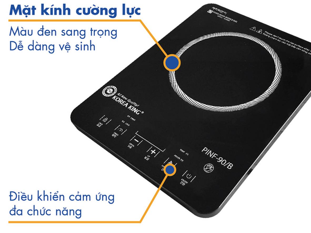 Công suất 2000W giúp nấu nhanh và linh hoạt.