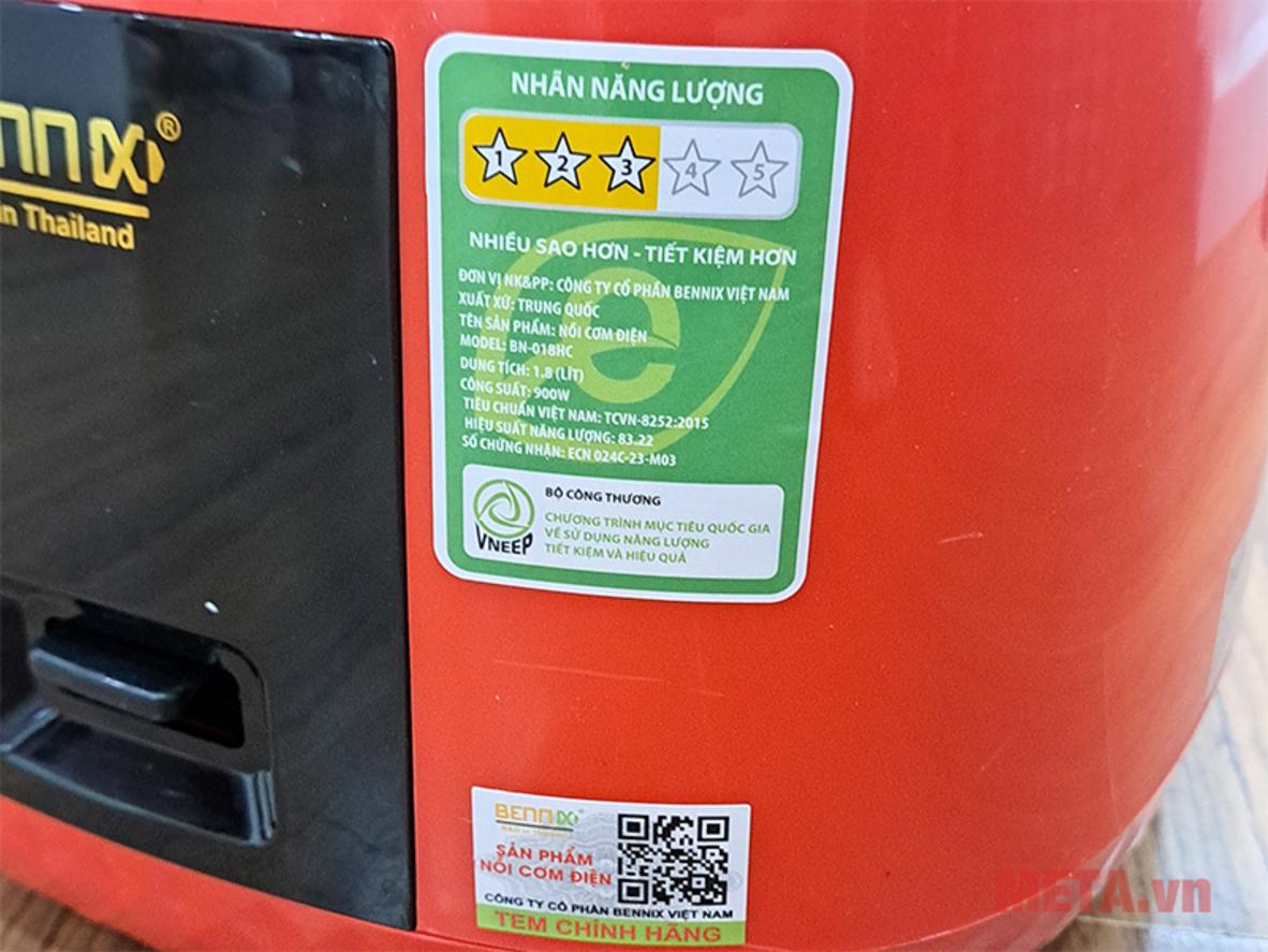 Công suất mạnh mẽ cho nấu nhanh