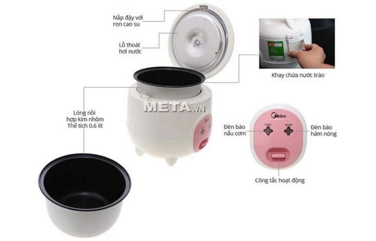 Công suất ~400W và chức năng giữ ấm