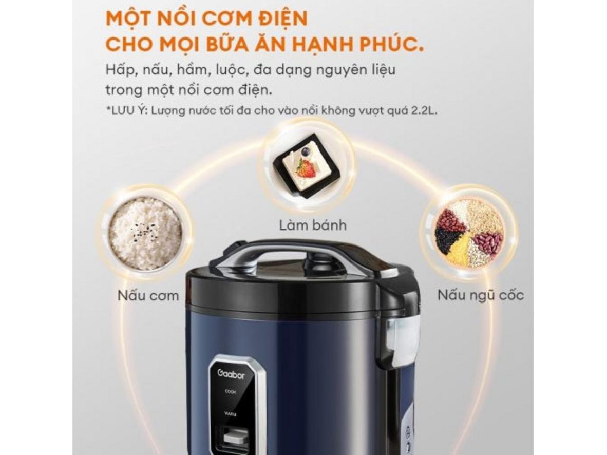 Công suất ~700W cho thời gian nấu nhanh