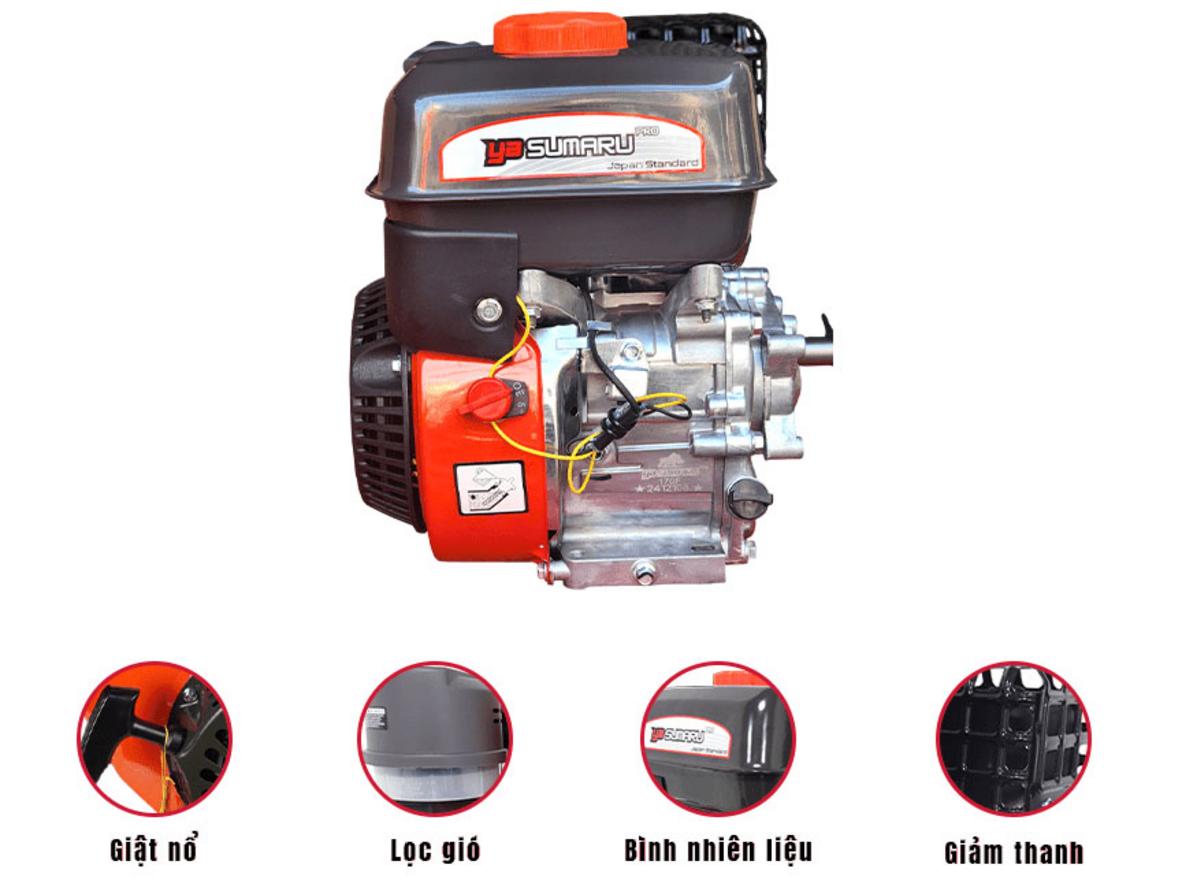 Công suất 7.5HP và dung tích xi lanh 212cc