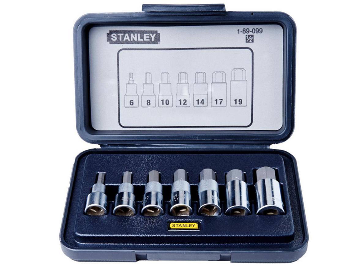 Tổng quan Đầu tuýp 1/2 inch vít lục giác Stanley 89-099-1 (7 chi tiết)
