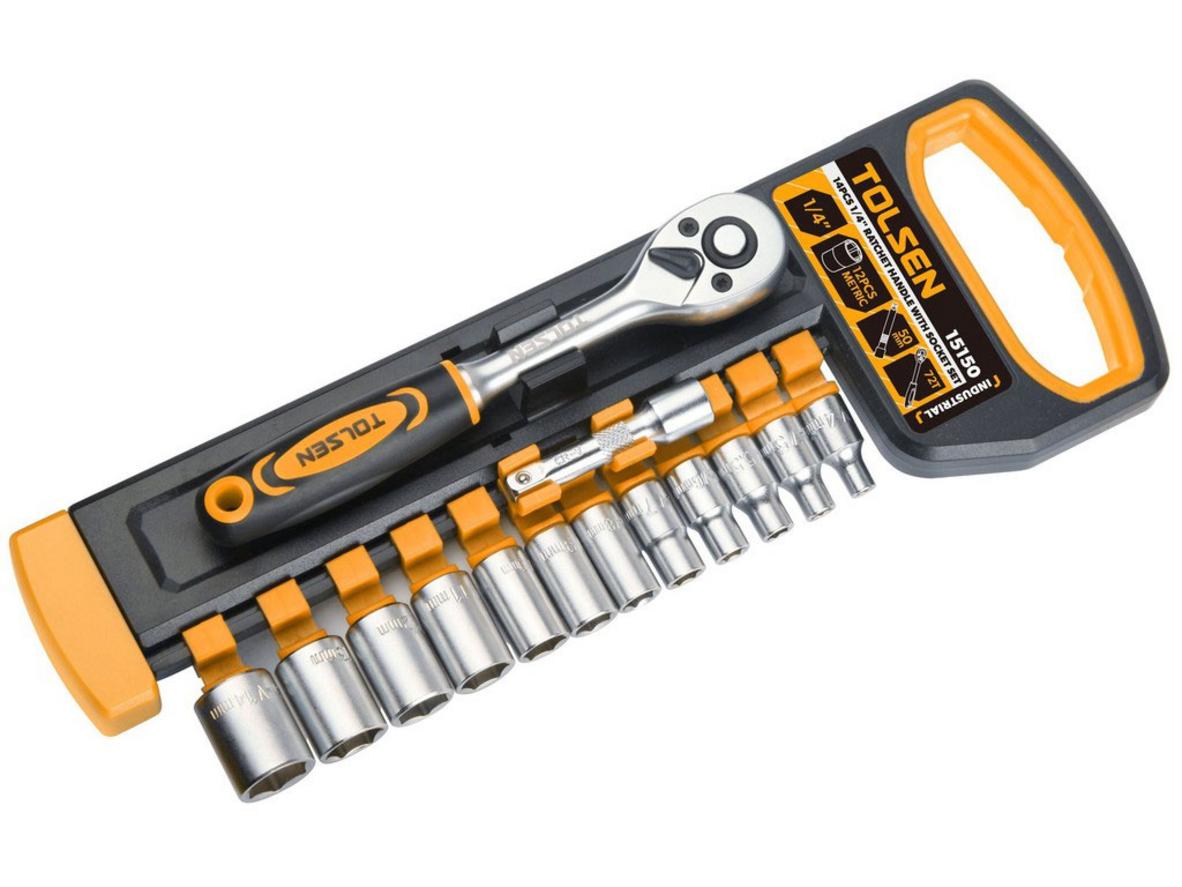 Tổng quan Đầu tuýp tự động 14 món Tolsen 15150 (1/4inch)