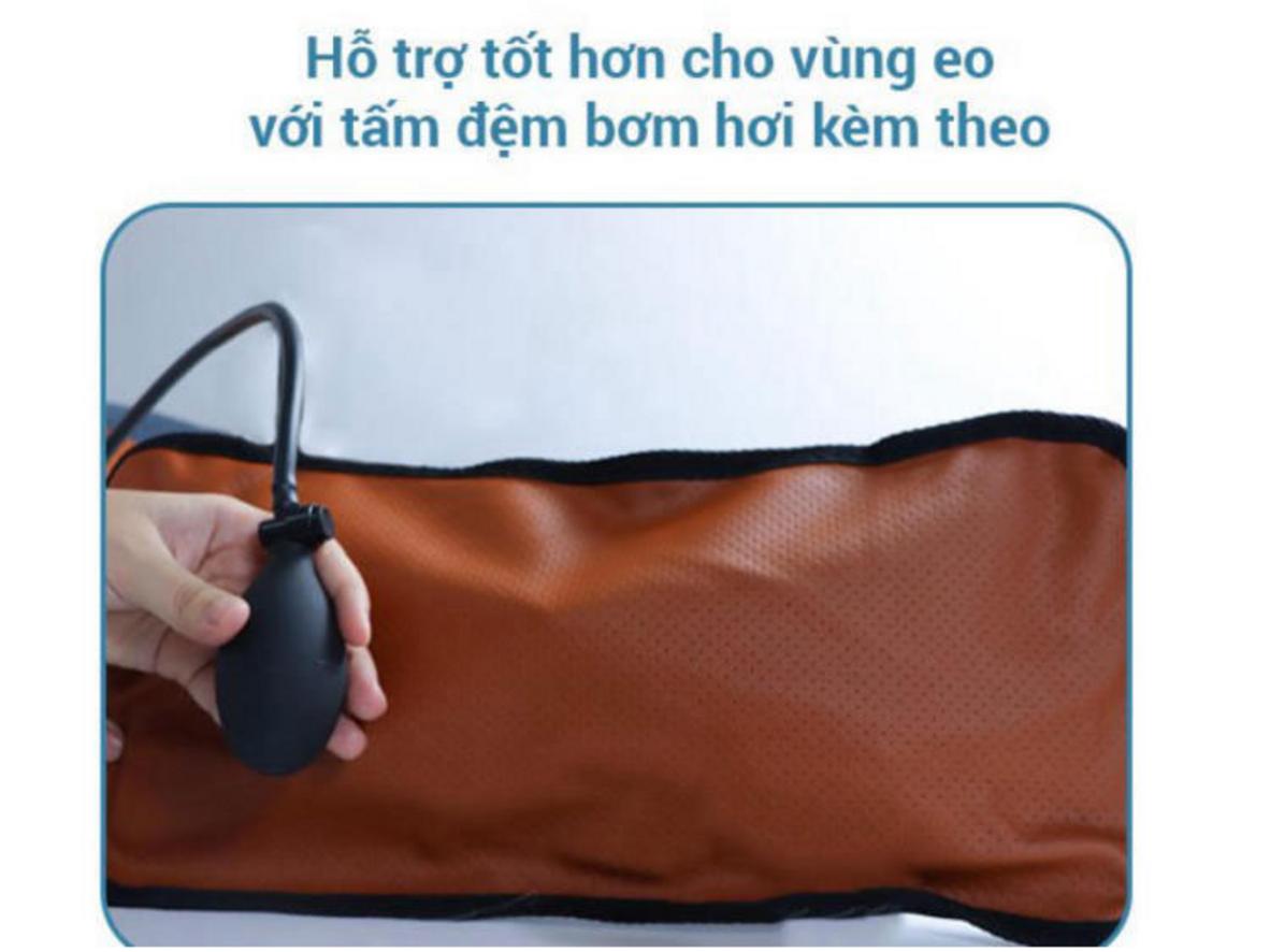 Đệm bơm hơi vùng eo kết hợp nhiệt hồng ngoại