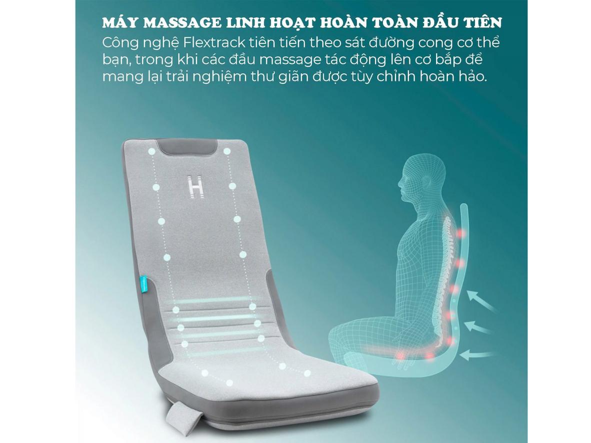 Tổng quan Đệm massage lưng toàn thân Homedics MCS-512H
