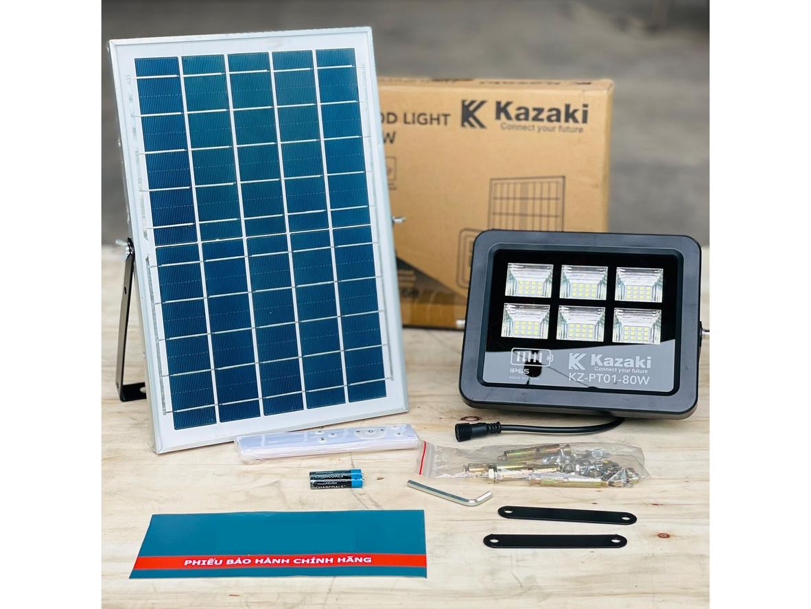 Tổng quan Đèn năng lượng mặt trời Kazaki KZ-PT01-80W