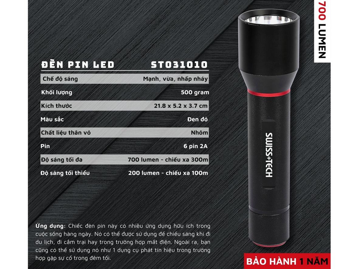 Biểu đồ ánh sáng và phạm vi chiếu 700 lumen, 300 m.