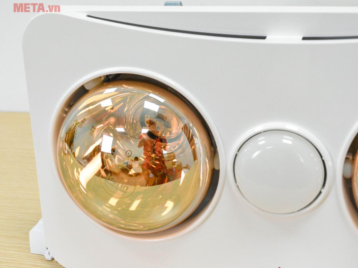 Tổng quan Đèn sưởi nhà tắm 2 bóng Braun Kohn BK02G 550W (có điều khiển)