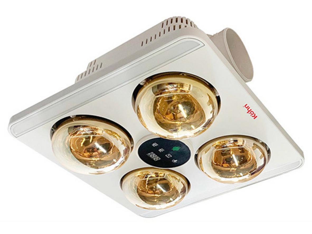 Tổng quan Đèn sưởi nhà tắm 4 bóng âm trần Kohn BU06G (Có điều khiển từ xa)
