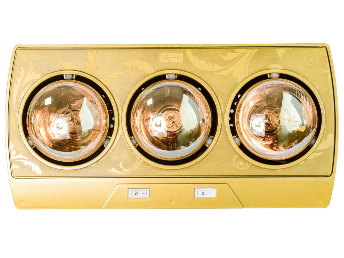 Tổng quan Đèn sưởi nhà tắm Braun Kohn KP03G 3 bóng