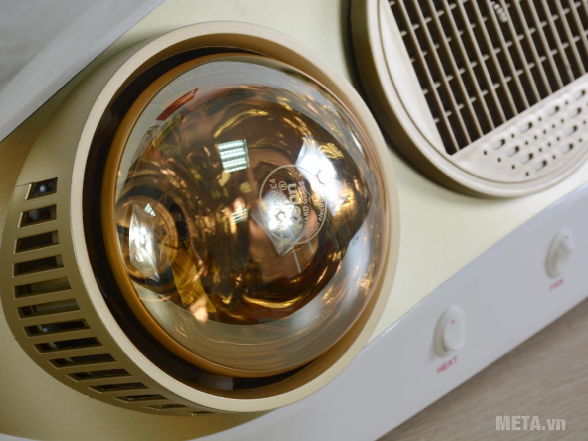 Tổng quan Đèn sưởi nhà tắm Kohn Braun KU02PG 2 bóng