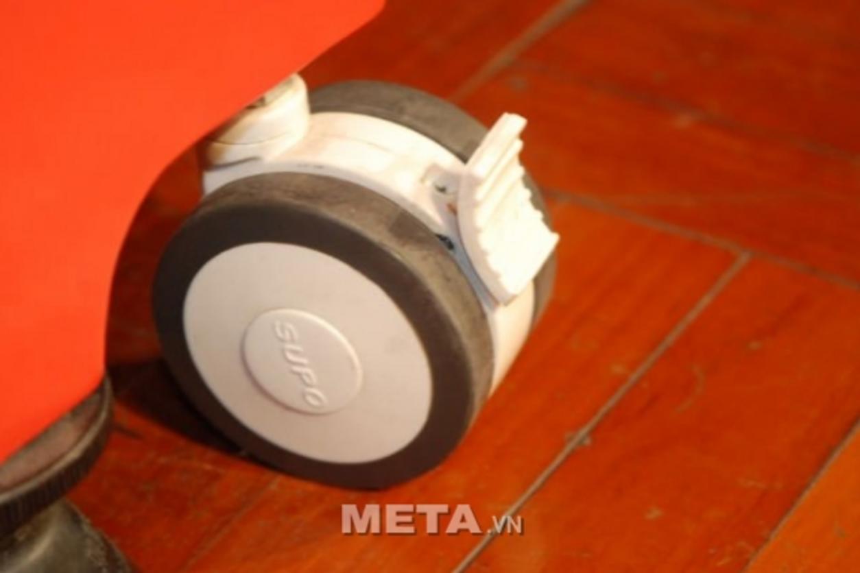 Gấp gọn và bánh xe ø100mm cho di chuyển tiện lợi.