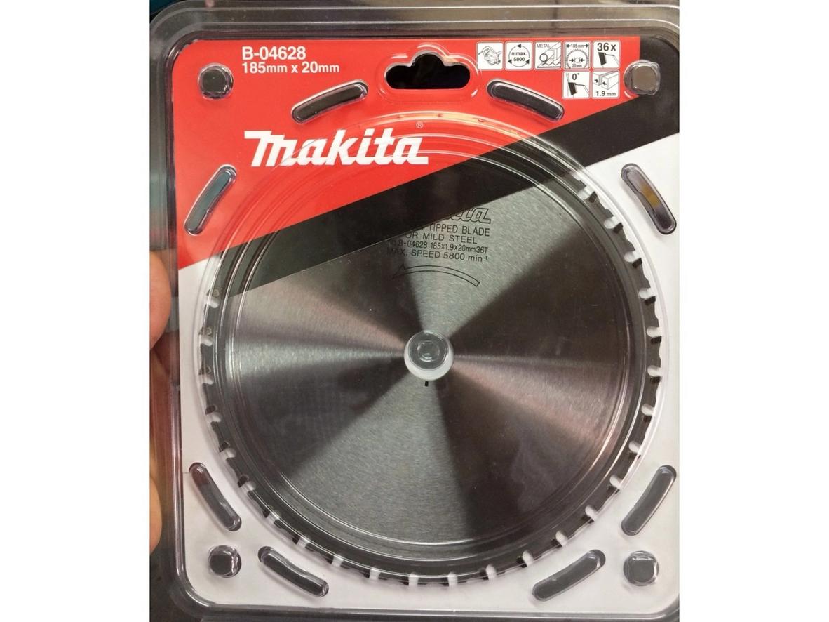 Tổng quan Đĩa cưa sắt lưỡi hợp kim 36 răng 185 x 20 mm Makita B-04628