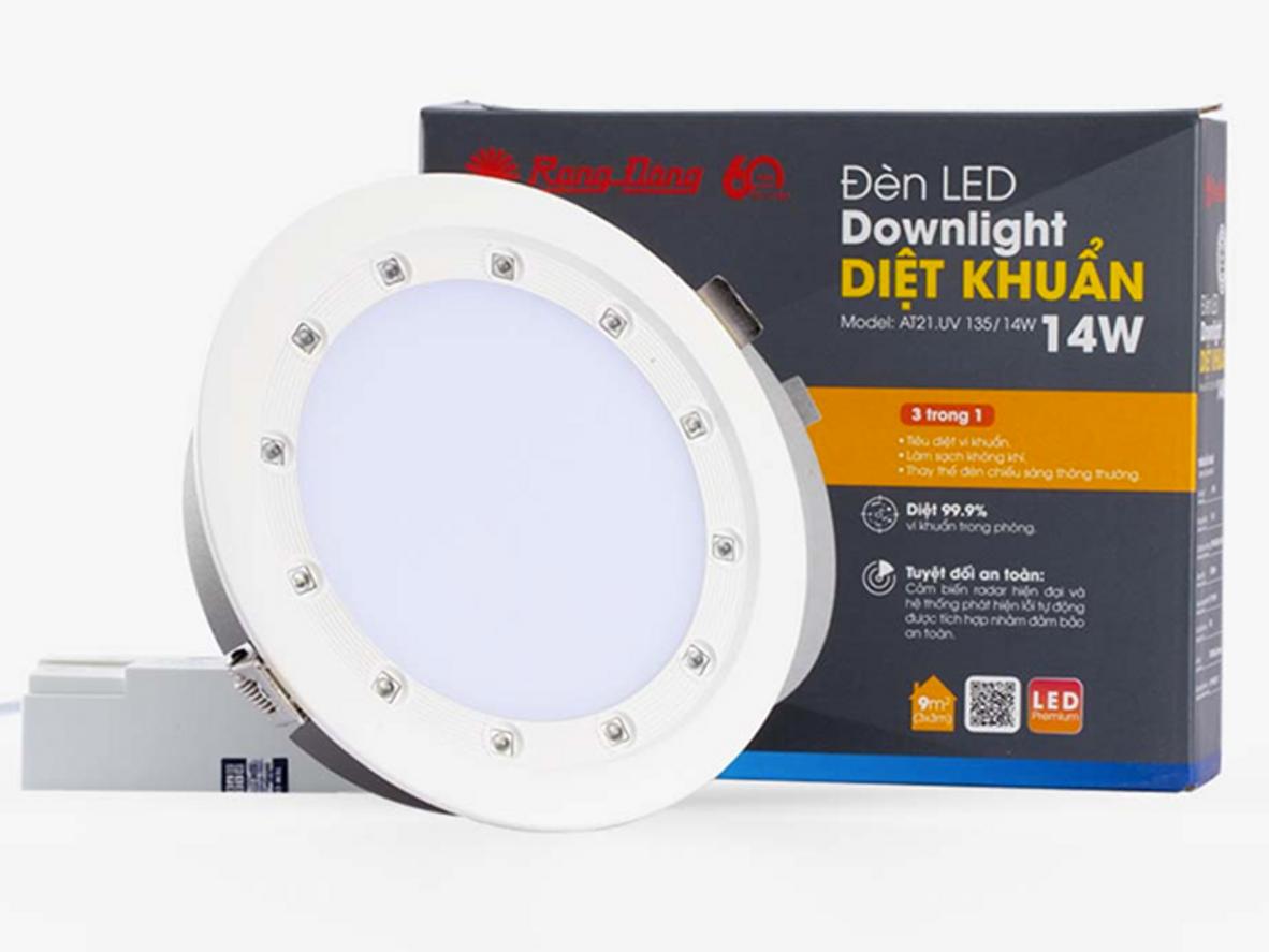 Chip LED UV‑C (260–285nm) diệt khuẩn tới 99,9%