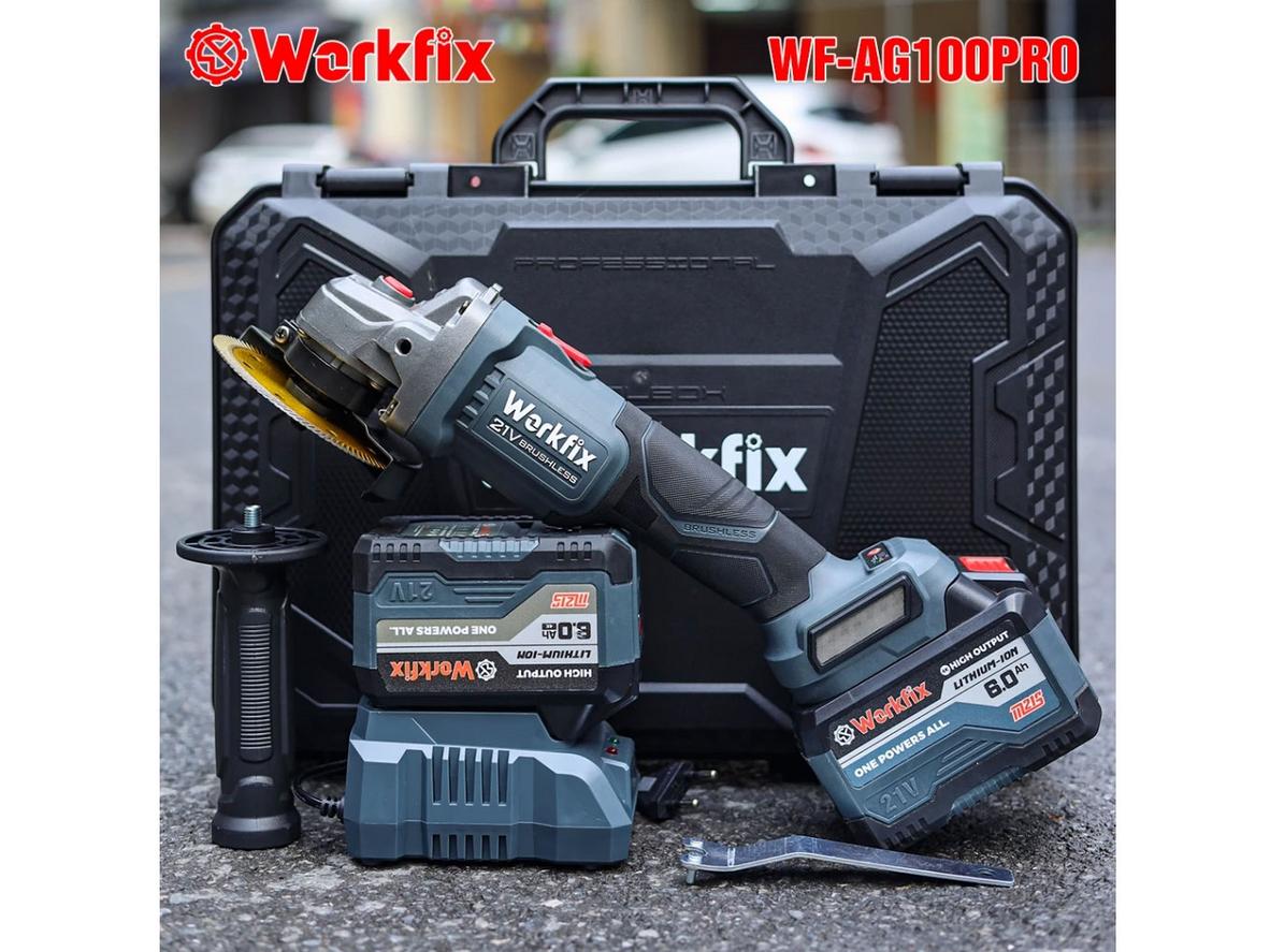 Cận cảnh động cơ không chổi than và nhãn lõi đồng 100% — bền bỉ và mạnh mẽ trong thực tế sử dụng.