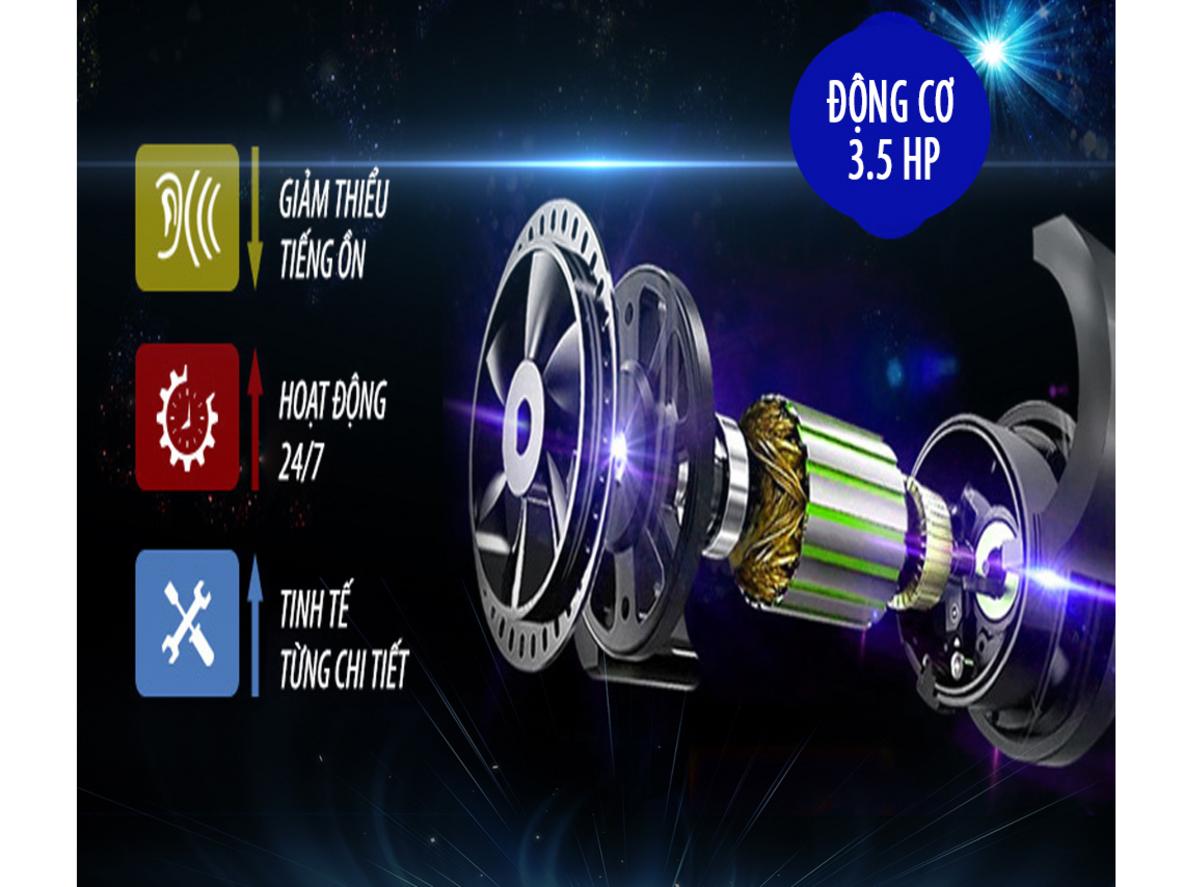 Động cơ DC 2.0–3.5HP của Genus 313FI giúp chạy êm và bền bỉ trong gia đình phù hợp cho mọi cấp độ tập luyện.